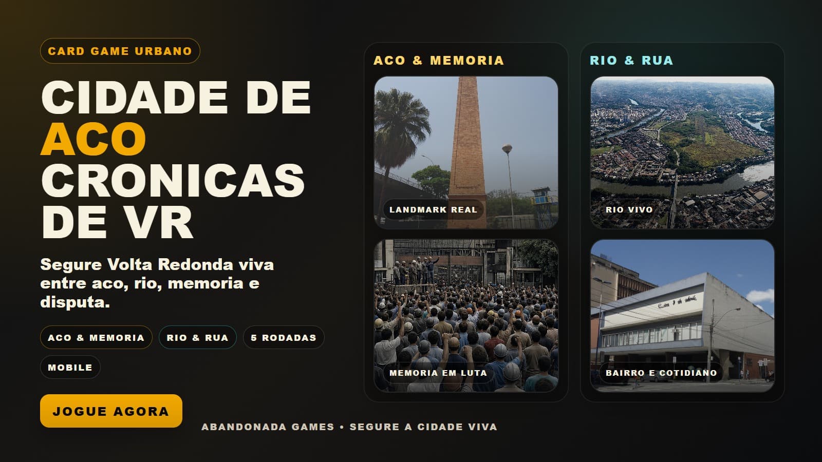 Capa de Cidade de Aco: Cronicas de VR